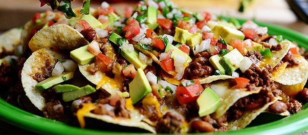 Loaded Beef Nachos for Super Bowl