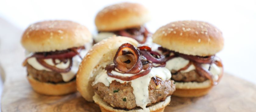30-Minute Meals: Mediterranean Lamb Sliders with Feta & Mint Tzatziki